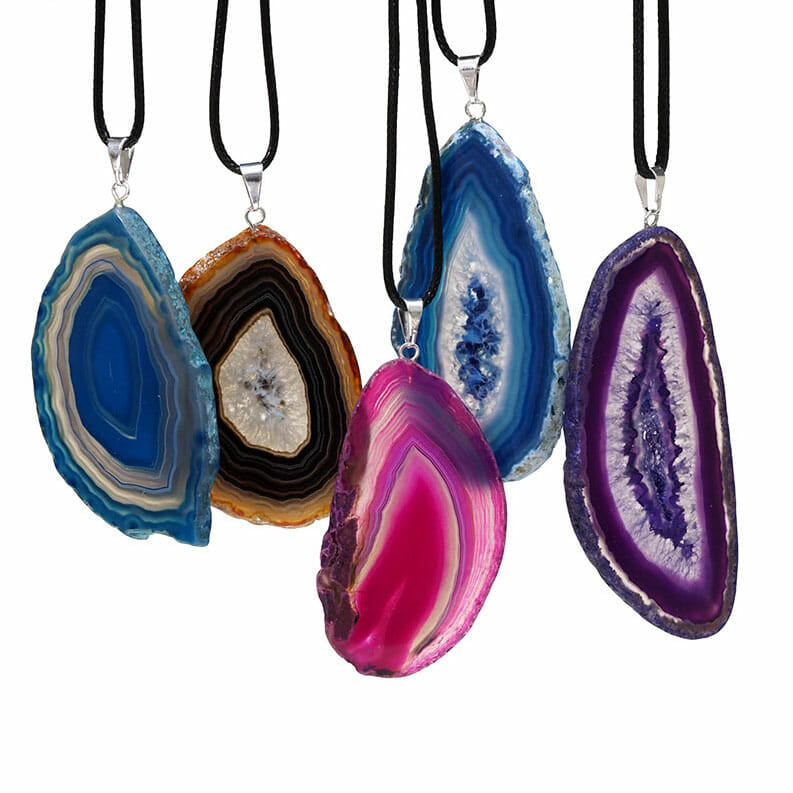 Agate Slice Pendant