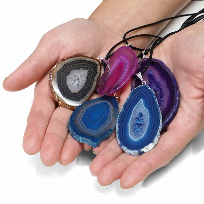 Agate Slice Pendant
